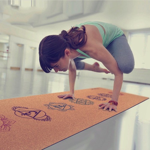 Yogamatte Natur-Kork rutschfest 0,5cm Yoga Mat Fitness Pilates Sport #corklovers 